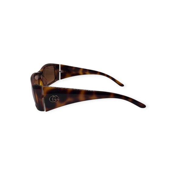 Gucci Sunglasses Rectangle Brown 
Slim Vintage  Authentic Retro Y2K - Picture 11 of 16